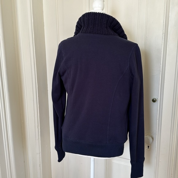 So, darling cotton blend jacket with faux fur lining, buttons and zips, size med - Picture 7 of 9